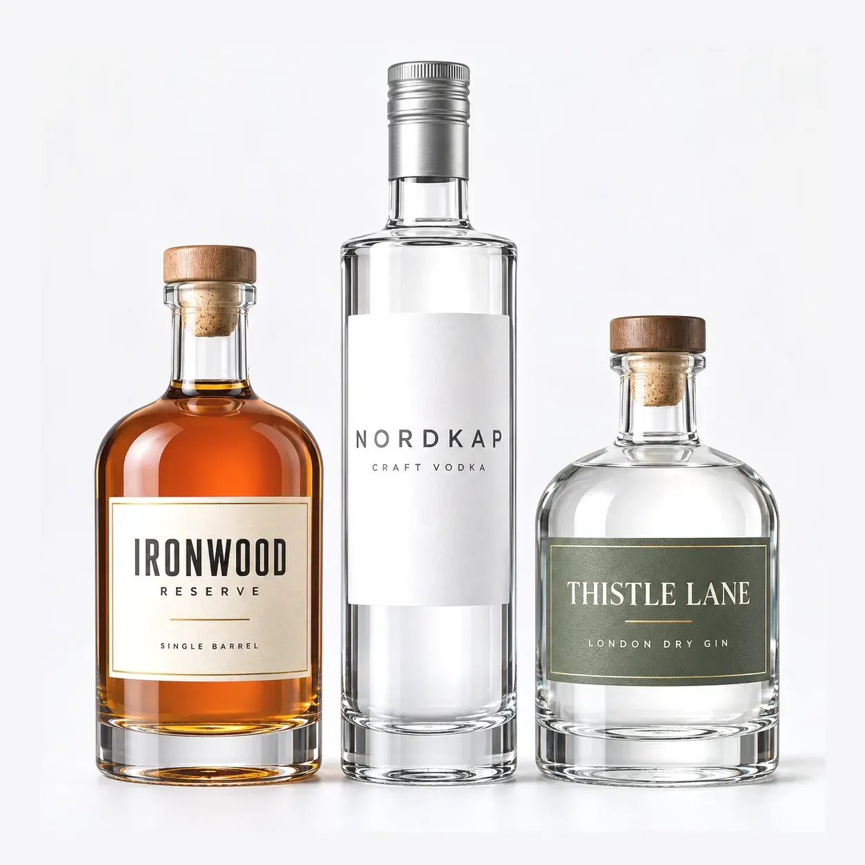 Liquor Glass Bottles product family