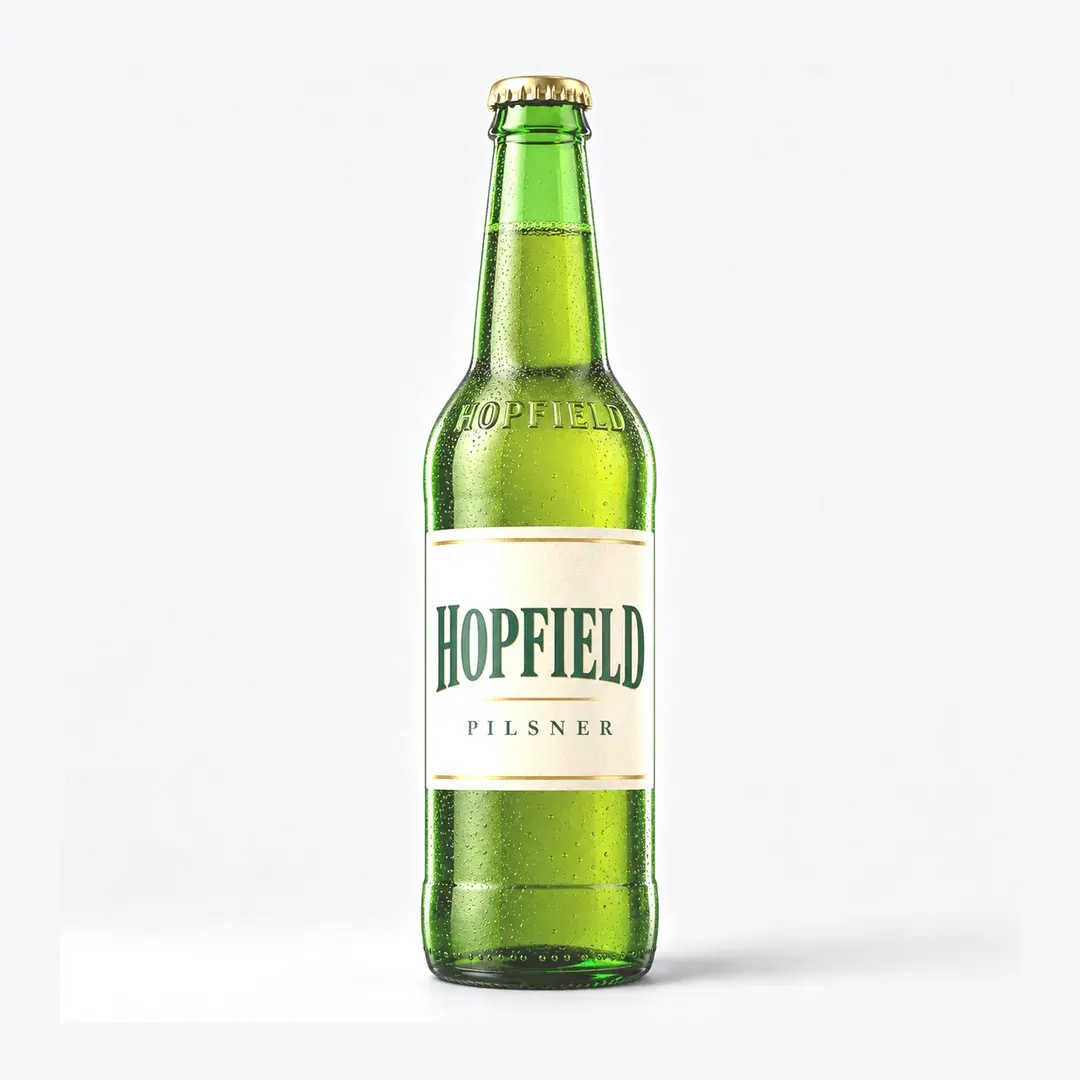 Classic Green Longneck Beer Bottle