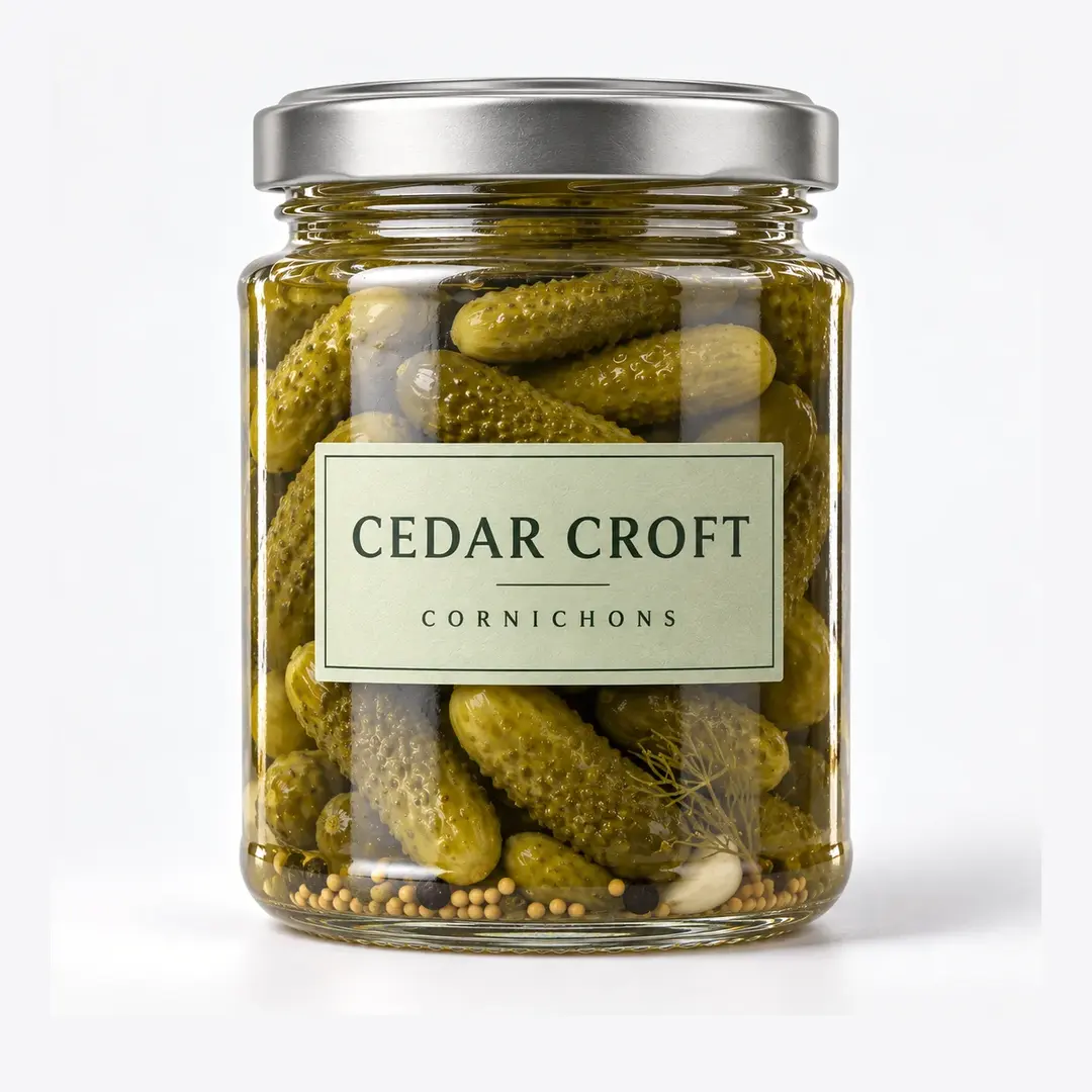 Cylindrical Food Glass Jar with Lug Cap