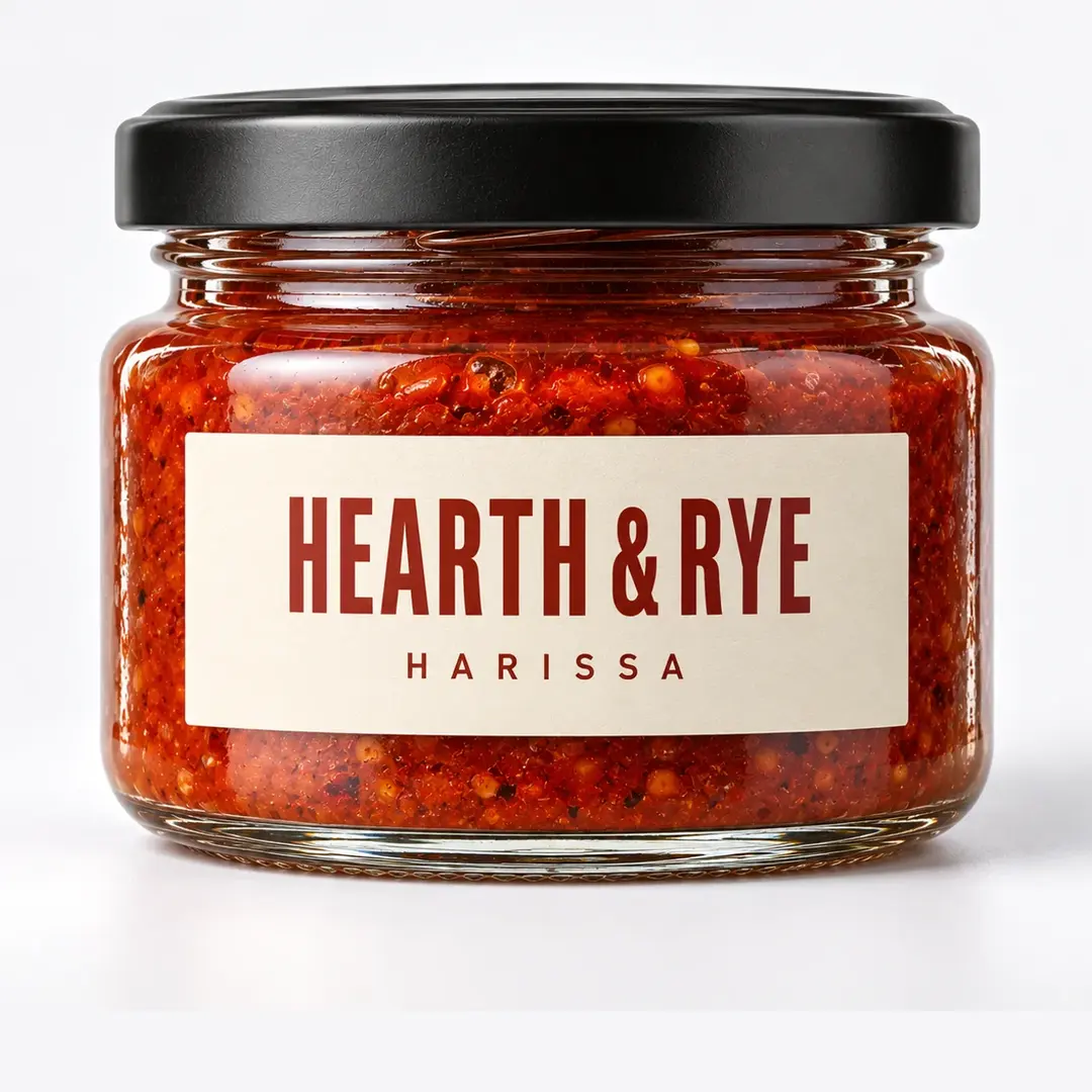 Compact Wide-Mouth Sauce & Dip Glass Jar