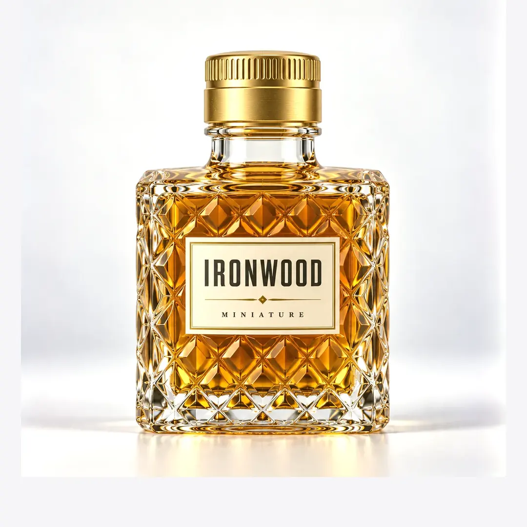 250ml Diamond-Cut Glass Liquor Bottle for Minibar Programs