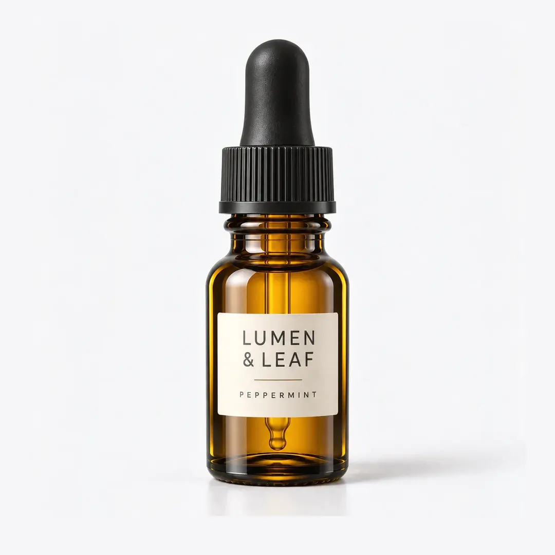 Compact Boston Round Amber Dropper Bottle