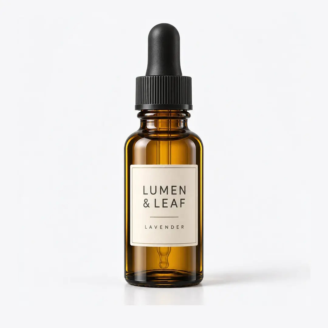 Slim 30ml Amber Dropper Bottle