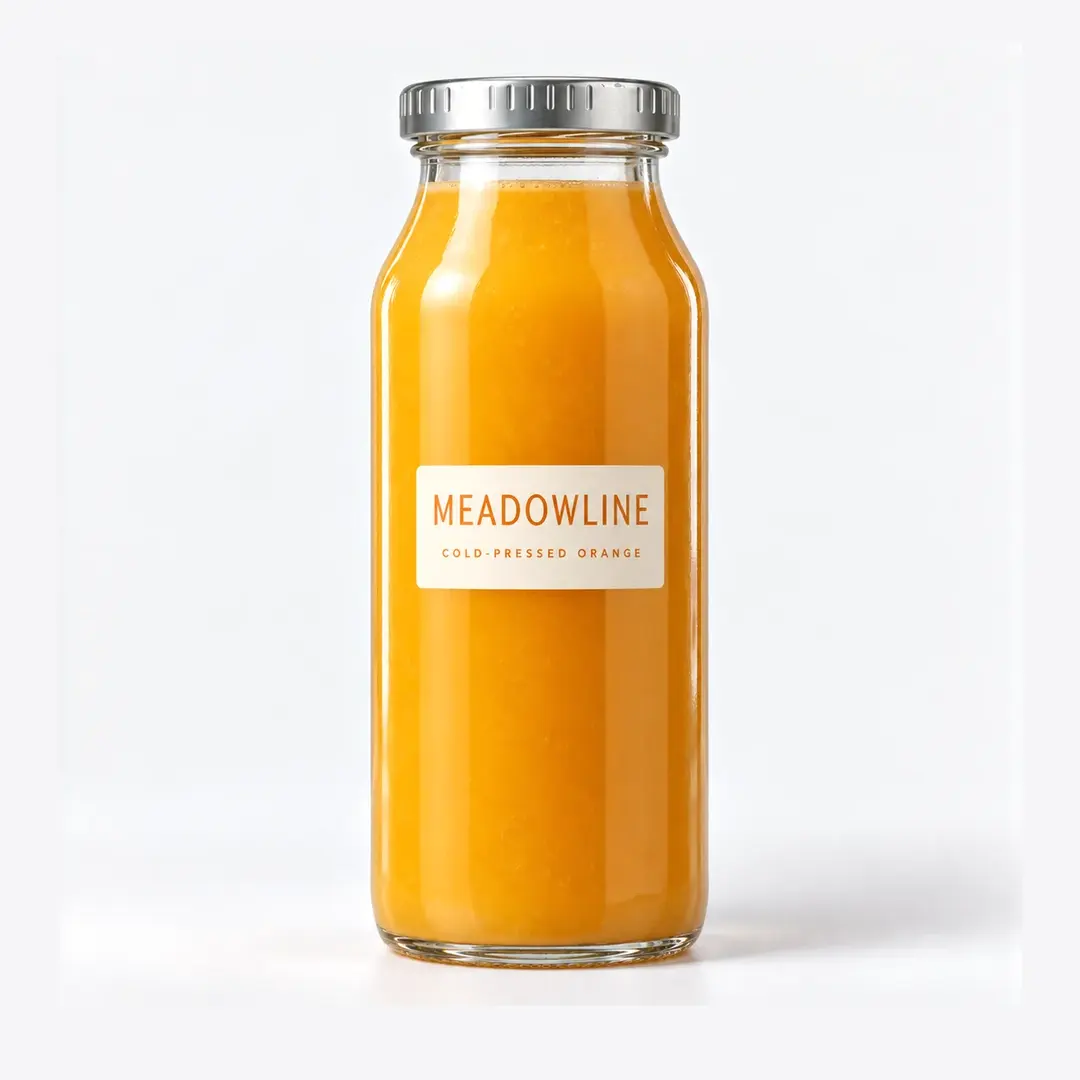 Milk-Bottle Style Tall Glass Jar with Lug Twist-Off Cap