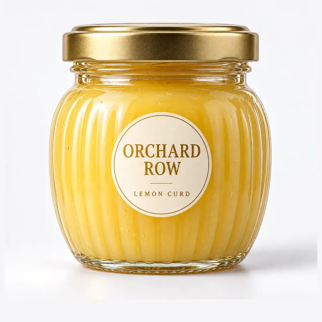Ribbed Round-Belly Glass Jar 185ml with Lug Cap