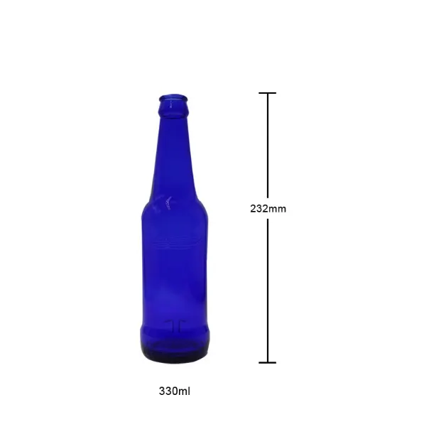 Glass beverage bottle format with label panel space for kombucha compliance labeling