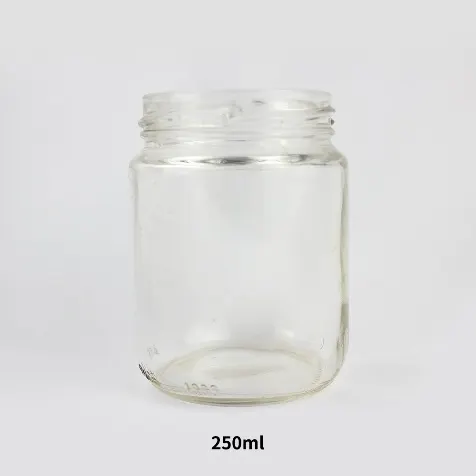 Bulk wholesale glass jars for peanut butter, almond butter, and spreadable food brands