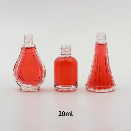 Frosted glass bottle with minimal silk screen decoration for a gentle mother and baby brand aesthetic
