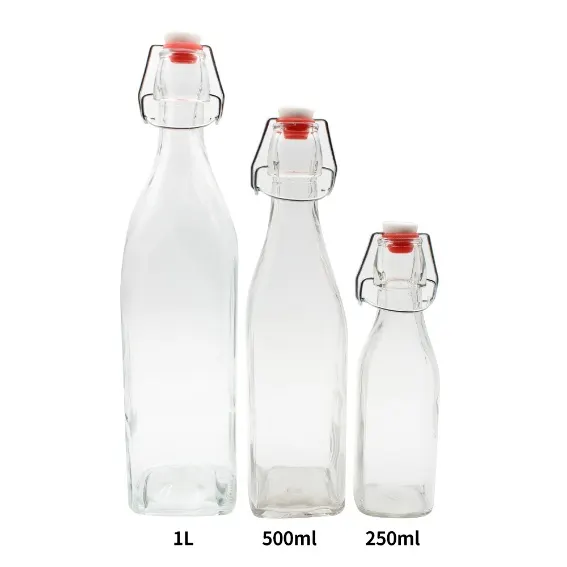 8 oz glass bottles bulk packed in partitioned cases on export pallets