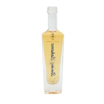 Custom vodka bottle with tall flint profile and heavy base