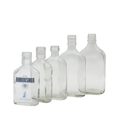 Glass bottle undergoing pendulum impact test for sidewall strength verification