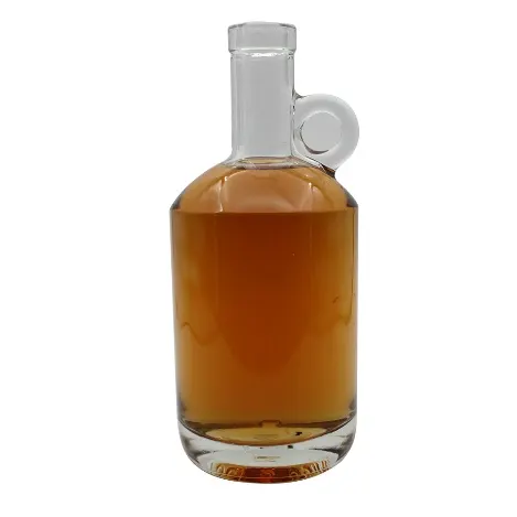 Custom vodka bottle design study with embossed shoulder detail
