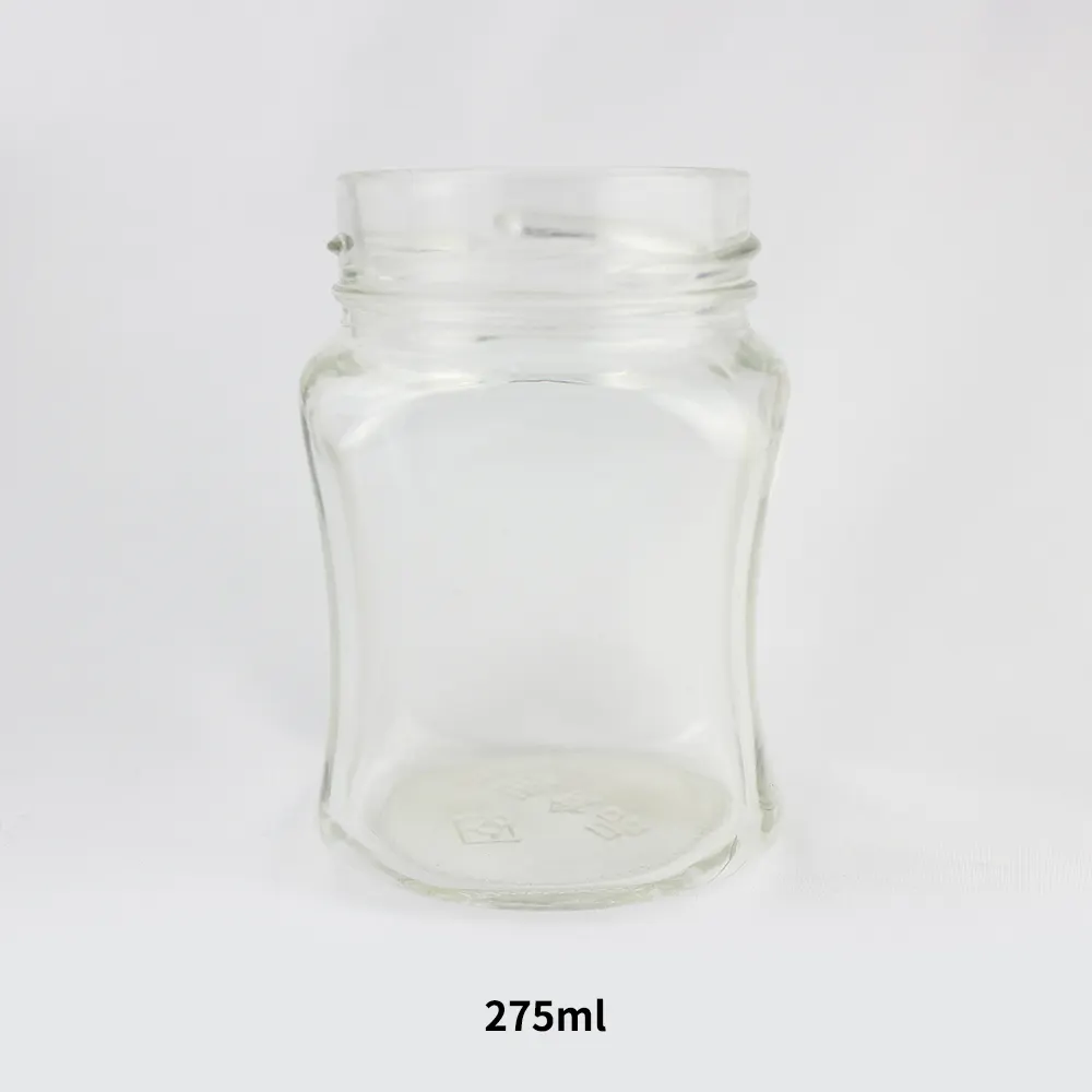 Tarro de vidrio apilable para postre refrigerado de pastelería