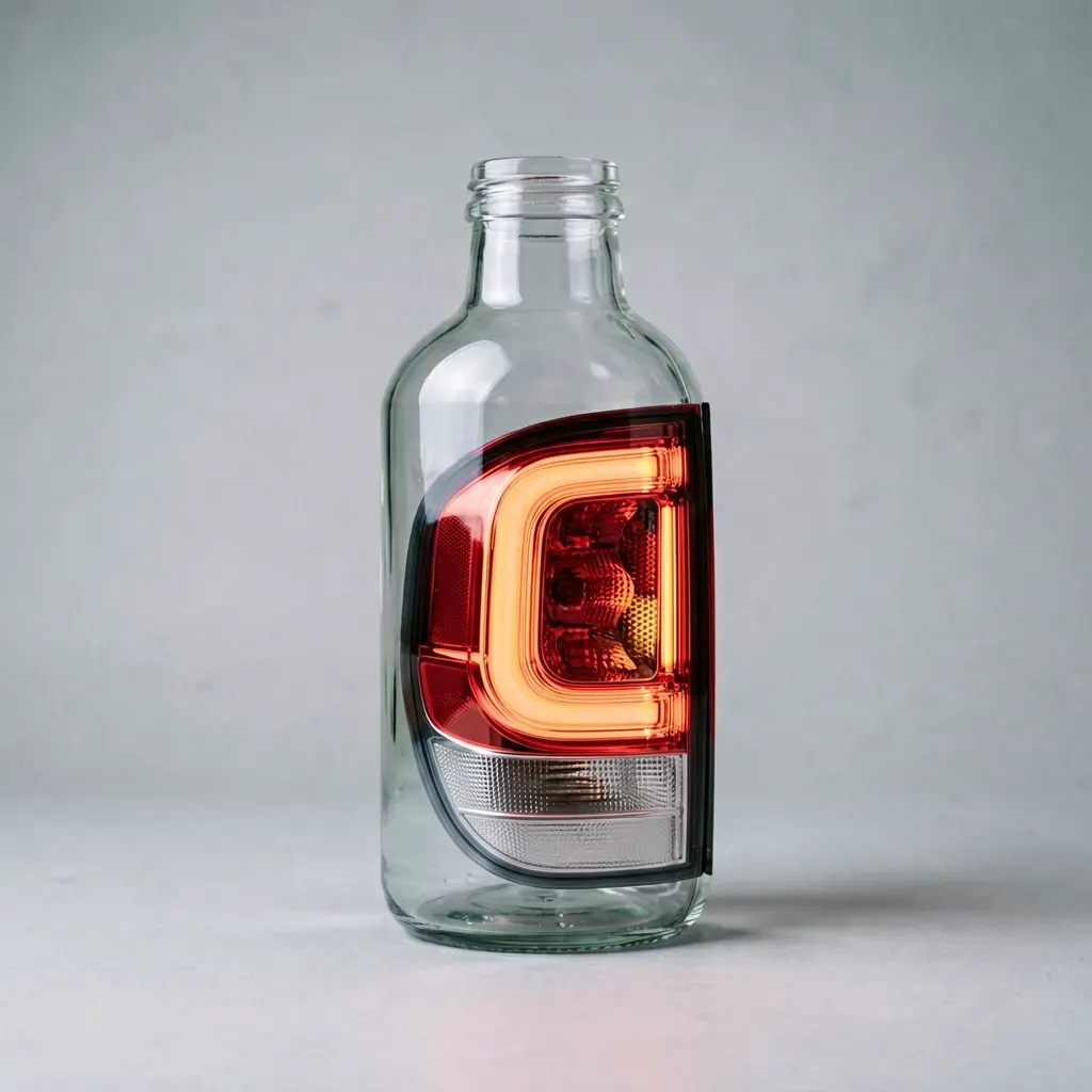 Medición de muestras de botellas contra tolerancias