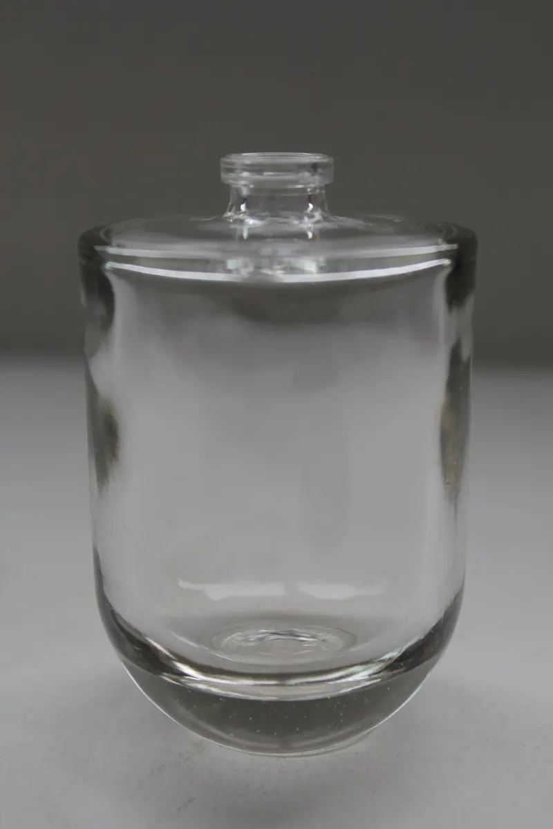 Zylindrische Glasflasche für Pflegeprodukt mit Schraubverschluss
