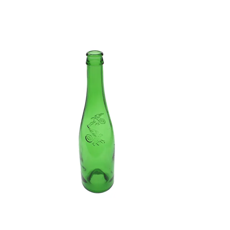 Refillable 330ml brown beer glass bottles in returnable crates for deposit system