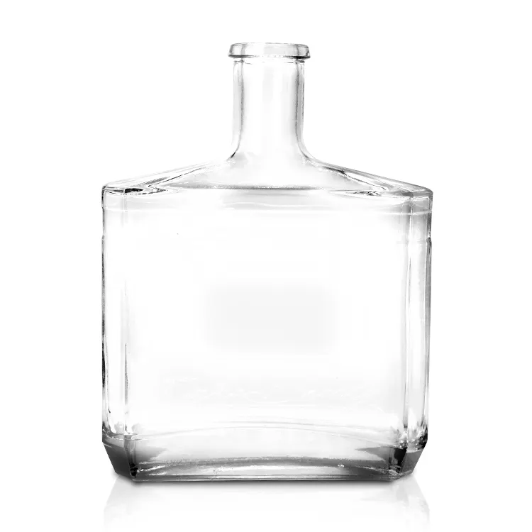 Mattierte eckige Kosmetikflasche aus Glas mit Schraubkappe – Veredelung für Naturkosmetik