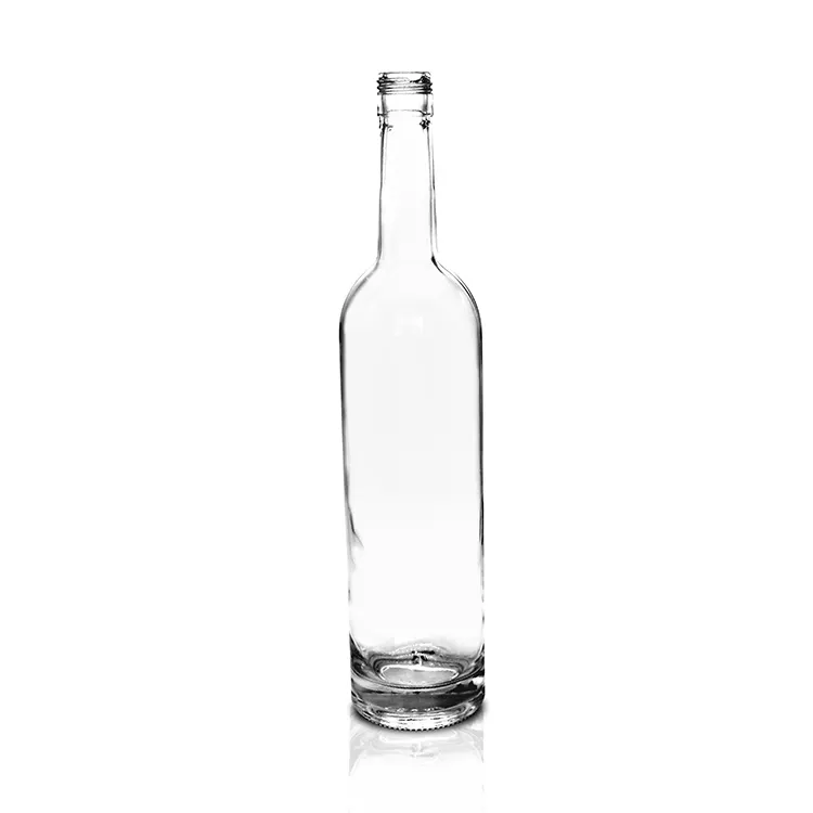 Bouteille en verre à col court et capsule aluminium pour saké et liqueur de prune