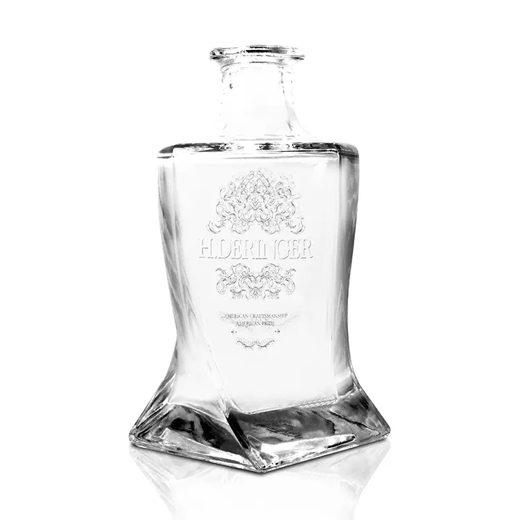 Pages du catalogue de bouteilles et pots en verre couvrant les modèles spiritueux et boissons