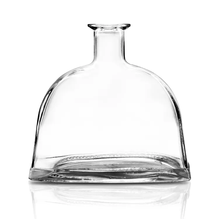 Bouteille de rhum XO décorée en verre avec bouchon premium pour coffret cadeau