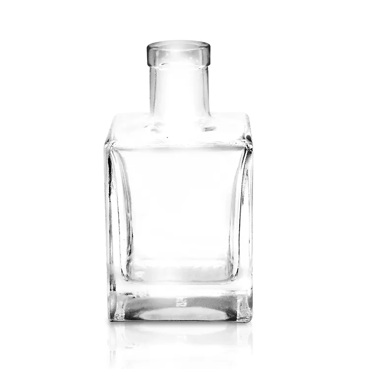 375ml glass liquor bottle in a square profile for gift and tasting formats