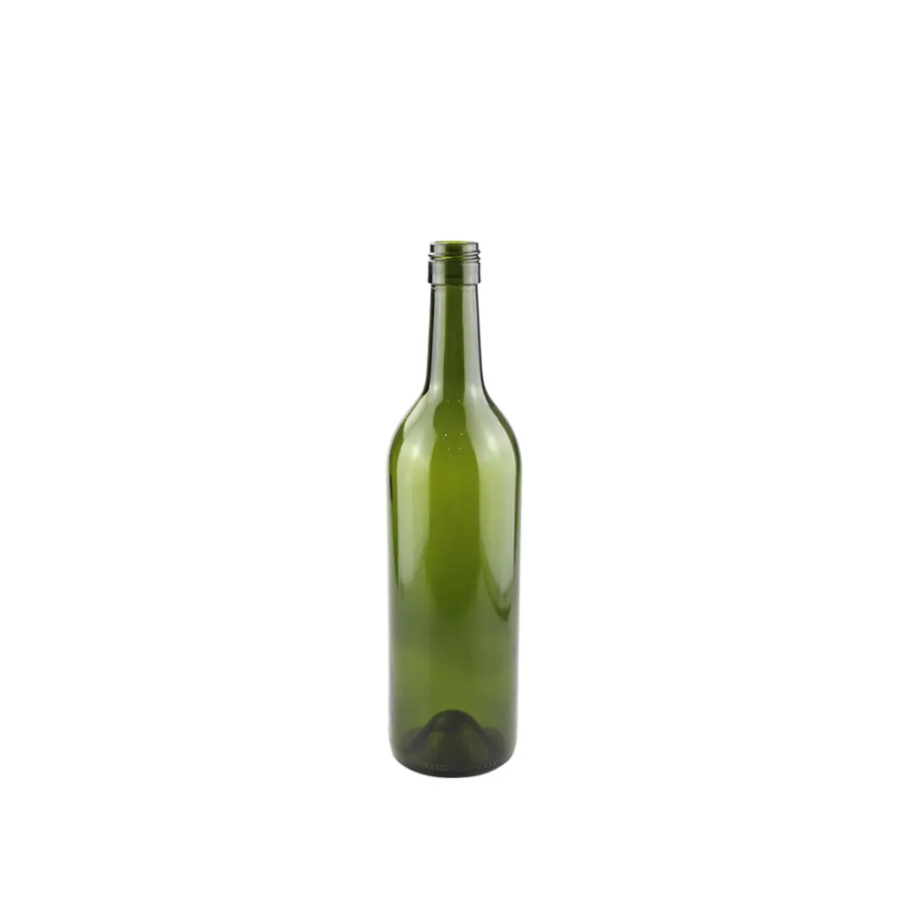 Botella bordelesa de vidrio teñido para vinos generosos de guarda