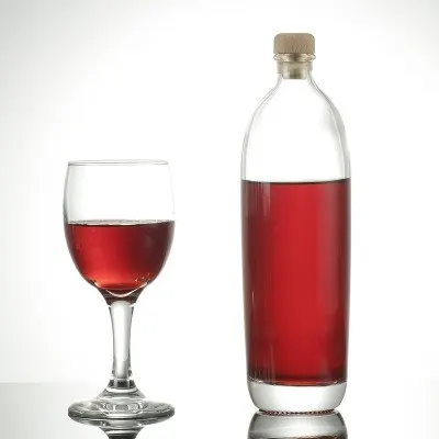 750 ml liquor bottle - glass quality inspection and export packing