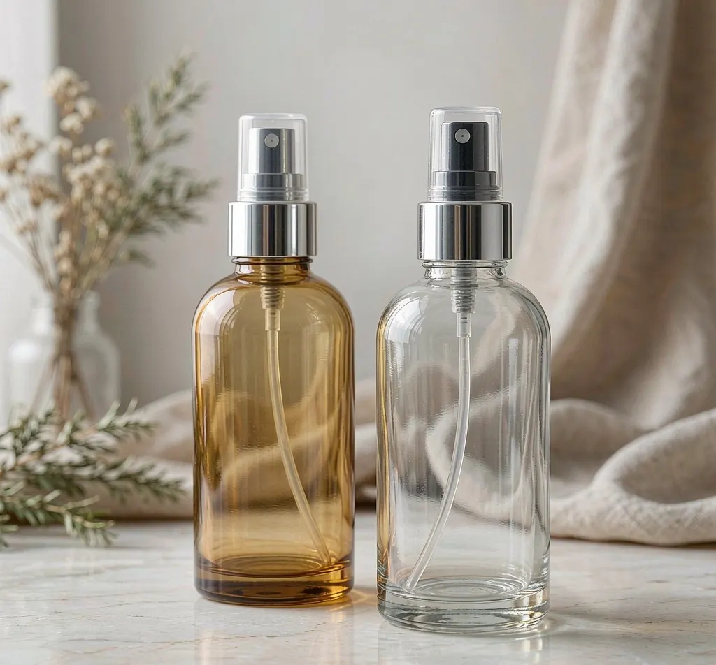 Frascos de vidrio para aceites prensados en frío y poso natural