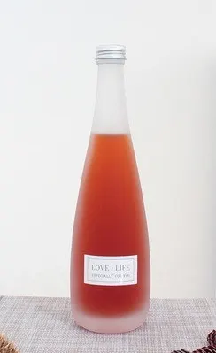 glass bottle matte finish - glass quality inspection and export packing