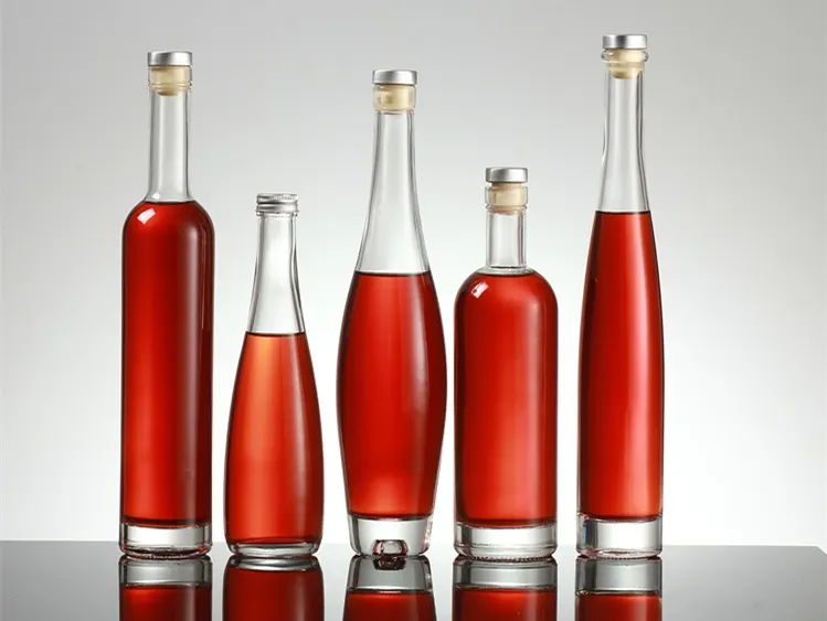 Screw cap and bar top cork closure options for handle vodka bottles