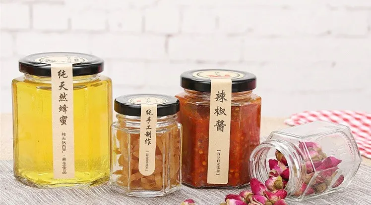 honey jar sizes with matched closures ready for filling lines