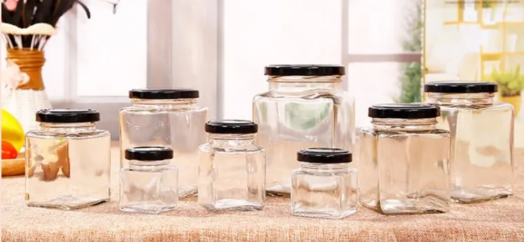 Glass gallon jar with bail clamp lid and rubber gasket seal close up