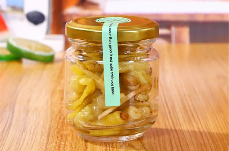 Economy glass jars with lug caps for mayonnaise and dressings