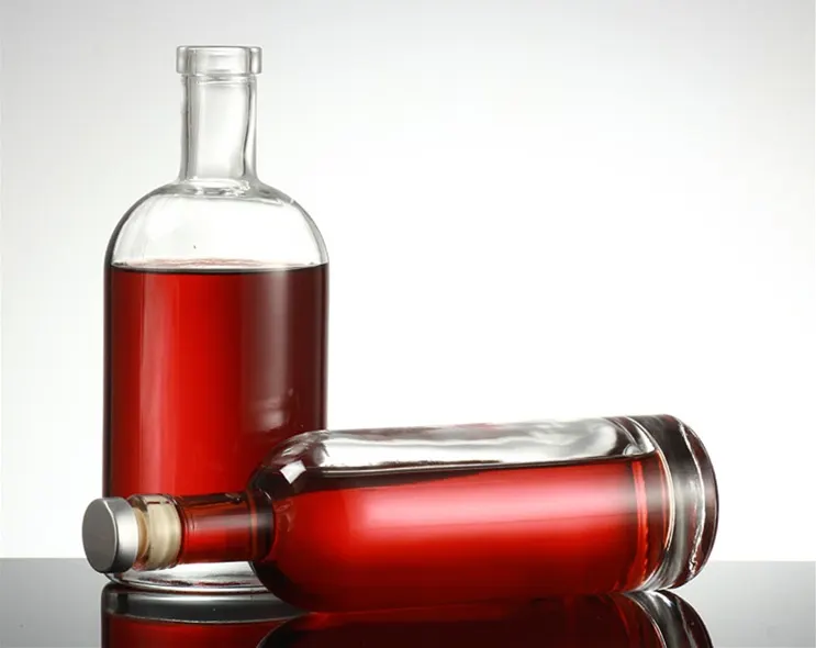 LIQUOR BOTTLE - real photo of beer glass bottles from factory