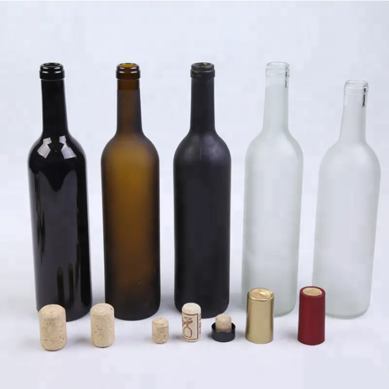 Bordeaux, Burgundy, and Rhine wine bottle silhouettes compared