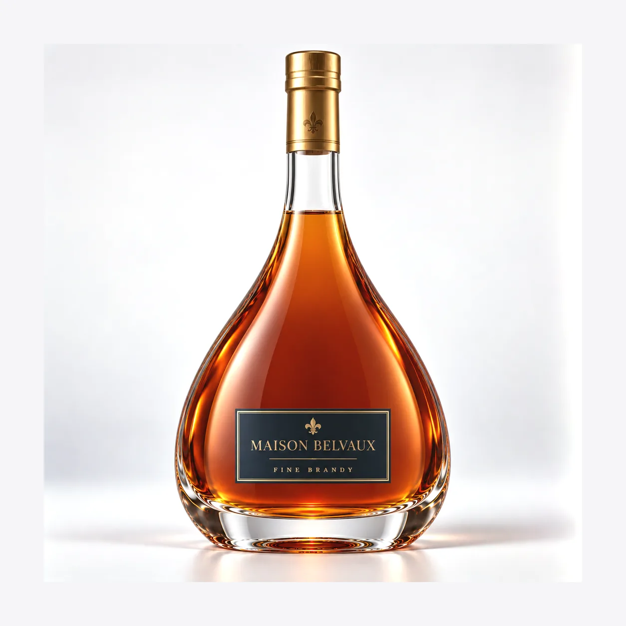 700ml presentation glass bottle from the same brandy bottle family