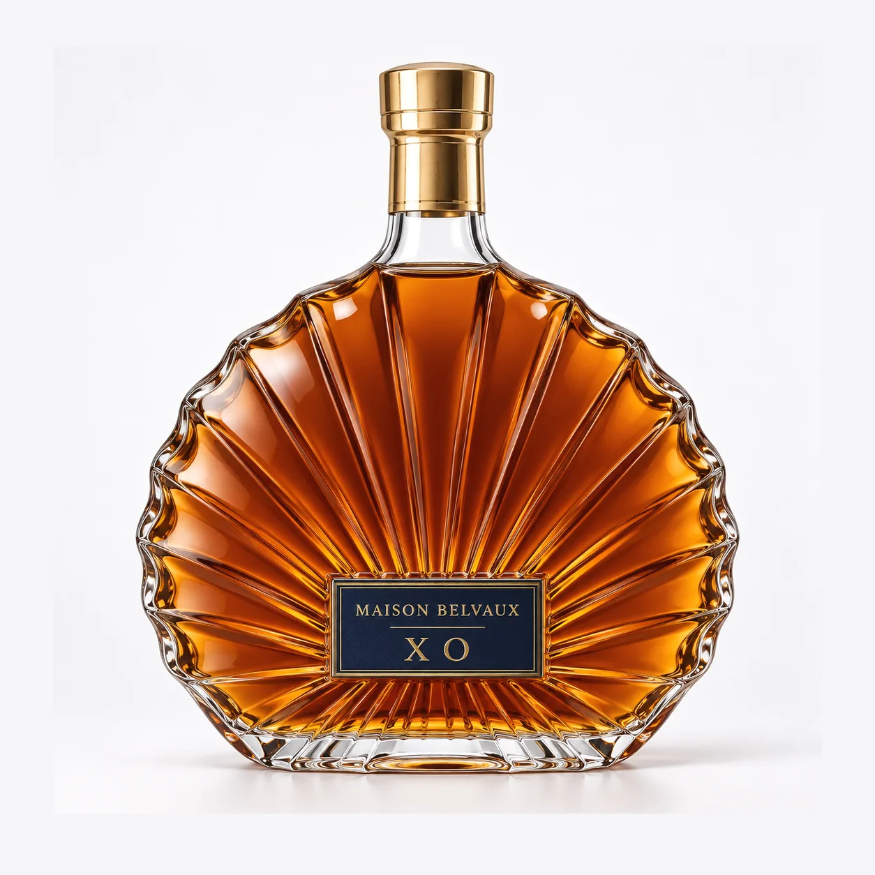 Custom liquor glass bottle production reference showing glass forming and finishing quality for spirits bottles