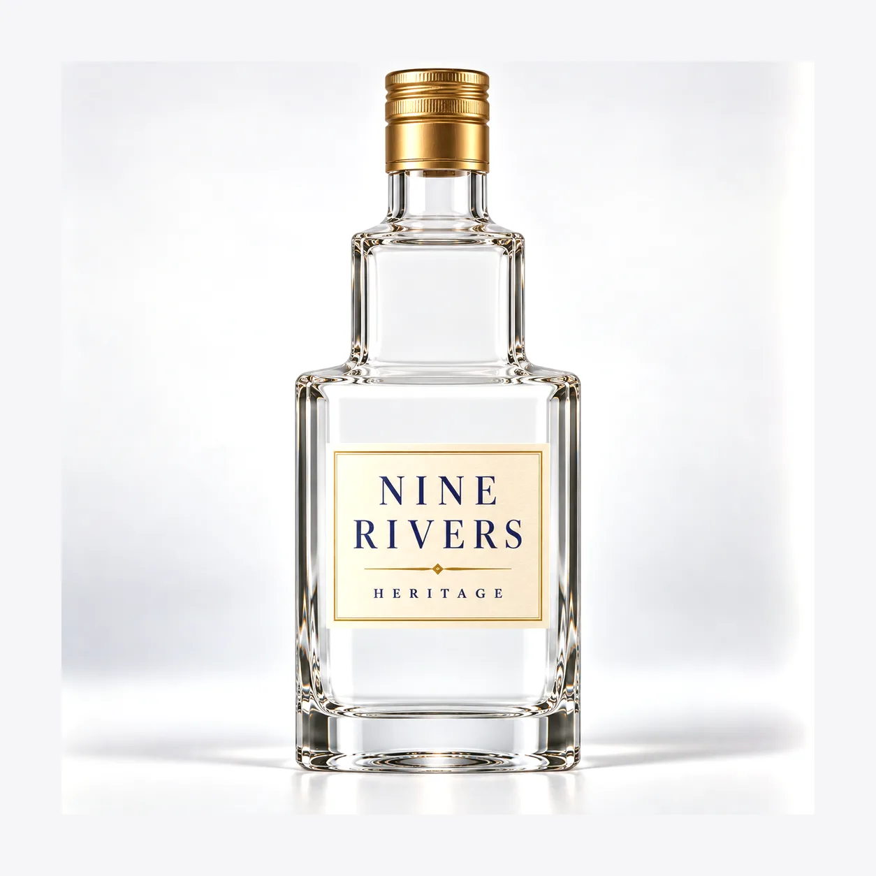 Asian-market spirits glass bottle from the same regional portfolio shown as a companion format